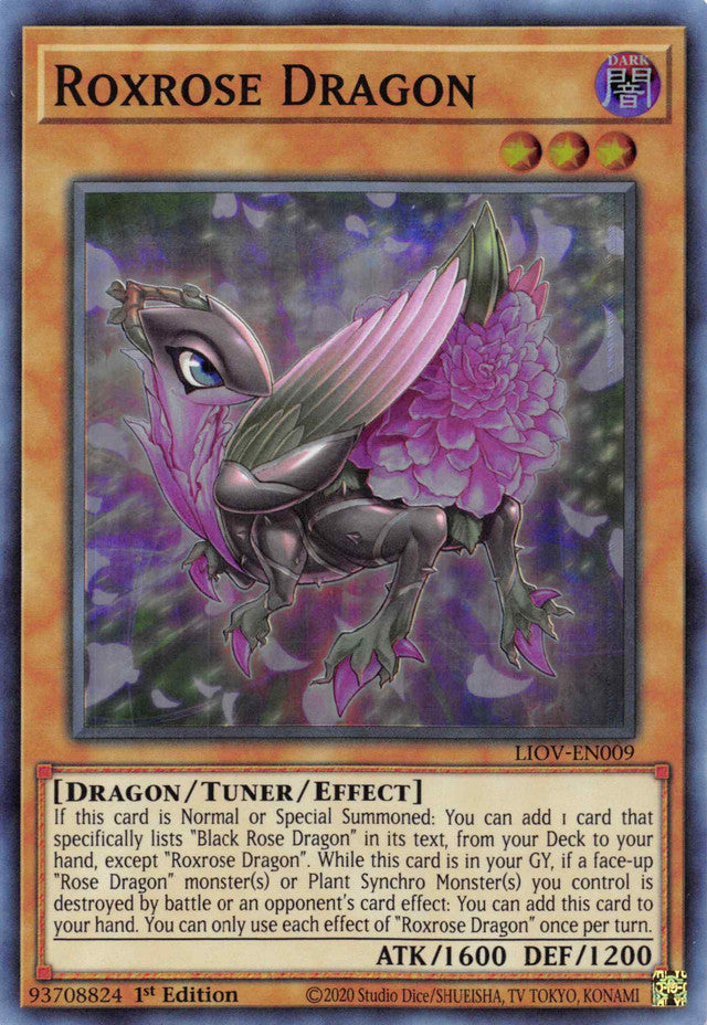 Roxrose Dragon [LIOV-EN009] Super Rare | Kessel Run Games Inc. 