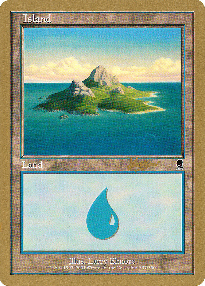 Island (shh337) (Sim Han How) [World Championship Decks 2002] | Kessel Run Games Inc. 