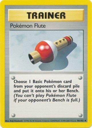 Pokemon Flute (86/102) [Base Set Unlimited] | Kessel Run Games Inc. 