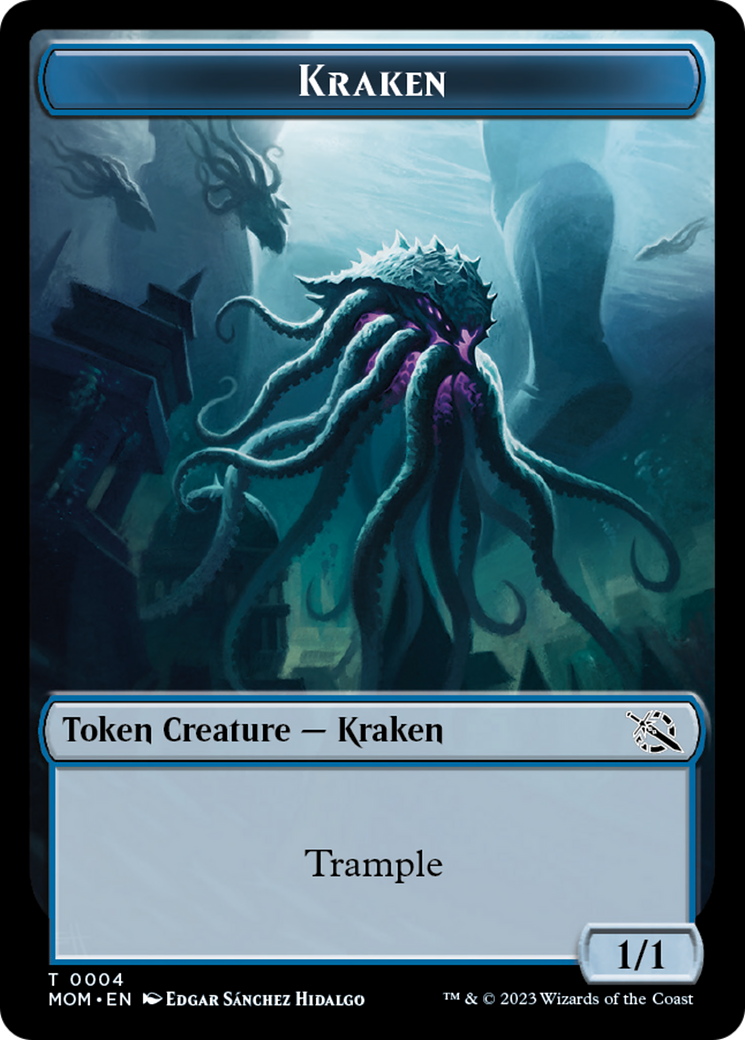 Treasure (20) // Kraken Double-Sided Token [March of the Machine Tokens] | Kessel Run Games Inc. 