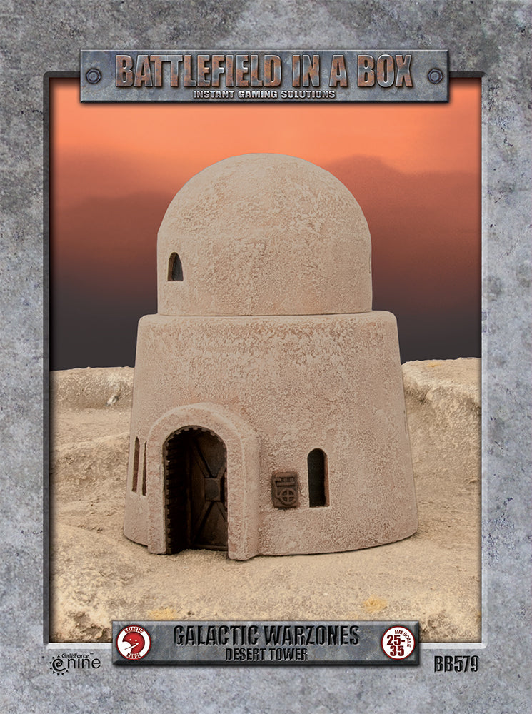 Galactic Warzones: Desert Tower (x1) Full Painted Terrain | Kessel Run Games Inc. 