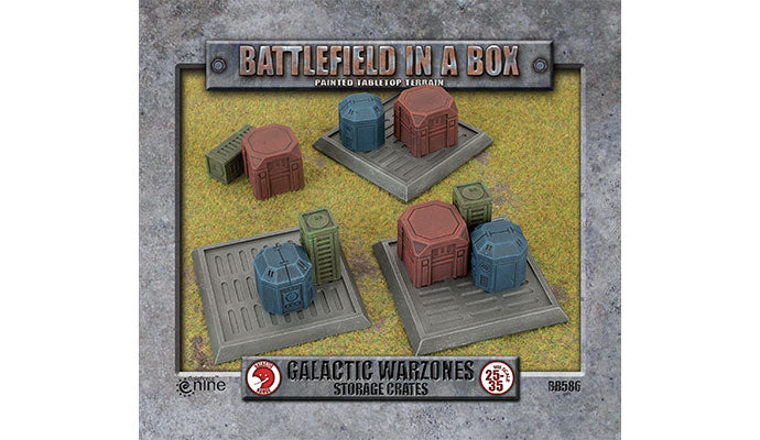 Galactic Warzones: Storage Crates (x10) Fully Painted Terrain | Kessel Run Games Inc. 