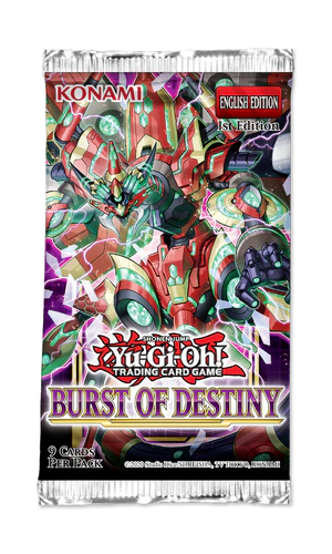 Yu-GI-Oh! Burst of Destiny Booster Packs | Kessel Run Games Inc. 