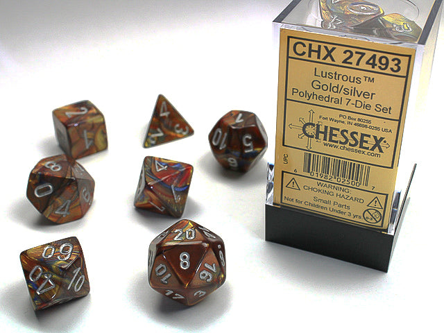 Lustrous: 7pc Polyhedral Dice Set | Kessel Run Games Inc. 