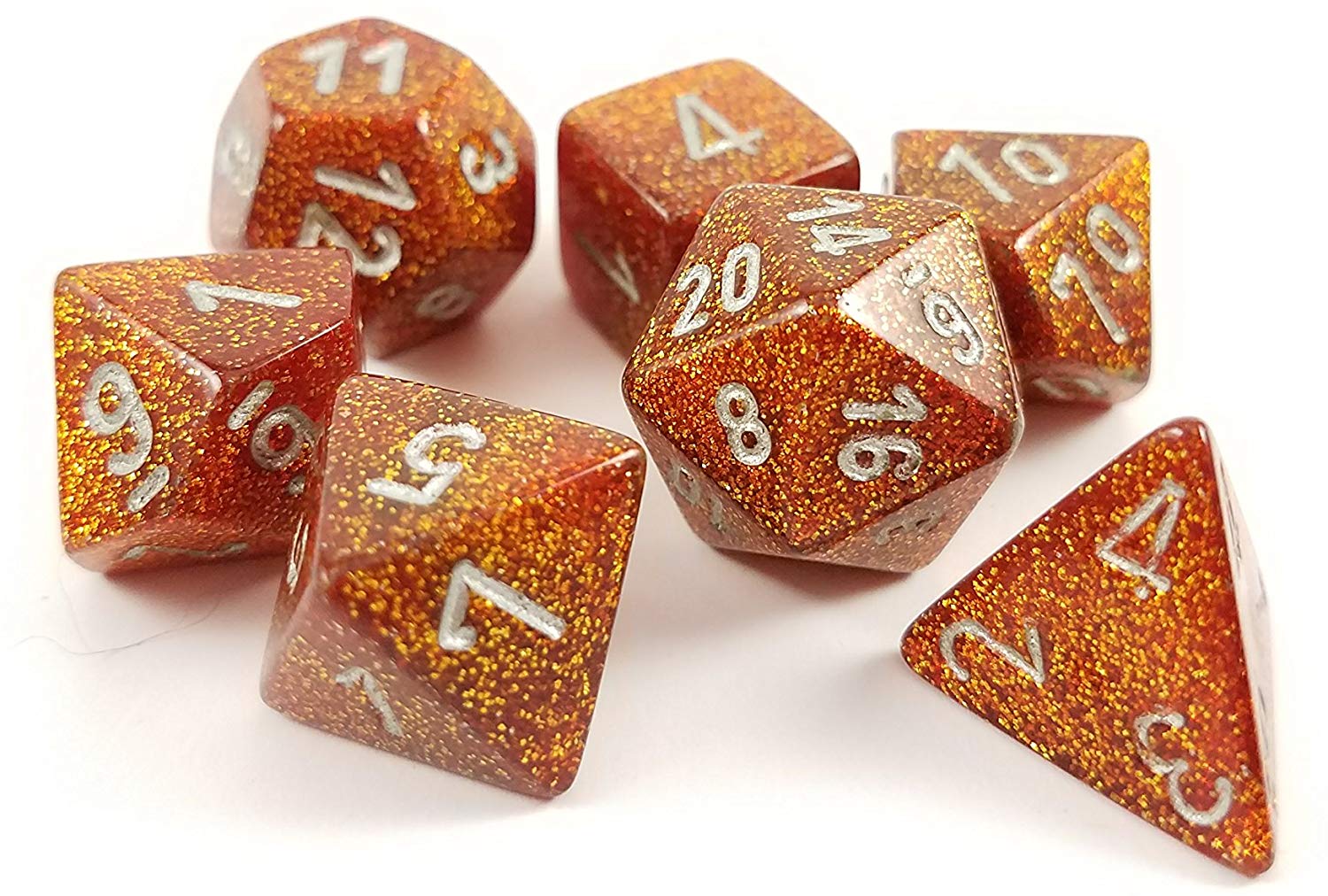 Glitter: Polyhedral 7-Die Set | Kessel Run Games Inc. 