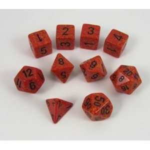 Koplow 10pc Polyhedral Dice Tube: Speckled & Elemental | Kessel Run Games Inc. 