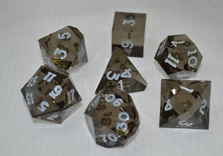 Koplow 7pc Polyhedral Dice Cube: Transparent | Kessel Run Games Inc. 