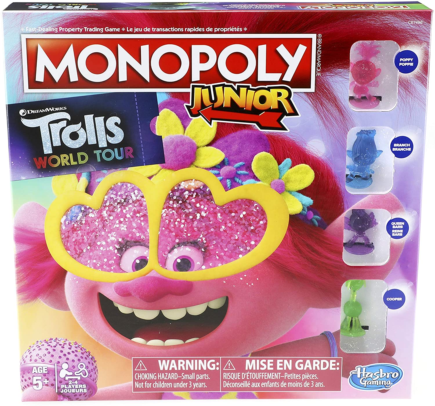 Monopoly Junior: Dreamworks Trolls World Tour Edition | Kessel Run Games Inc. 