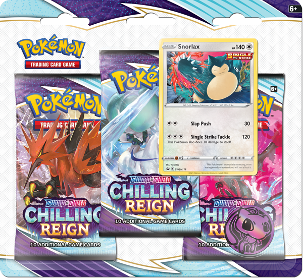 Pokémon TCG: Chilling Reign 3-Pack Blister | Kessel Run Games Inc. 