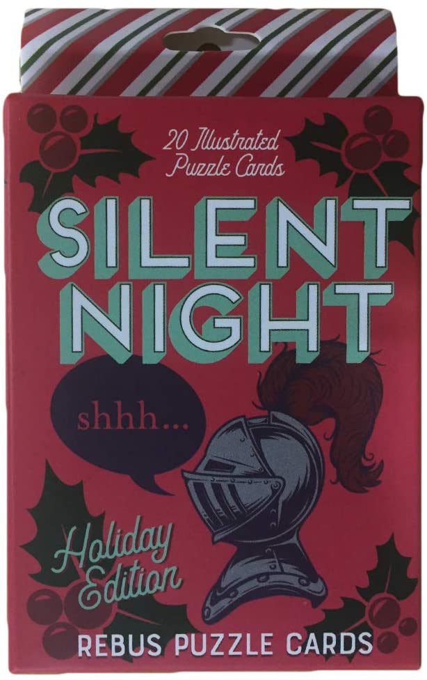 Rebus Holiday Puzzle Cards - Silent Night | Kessel Run Games Inc. 