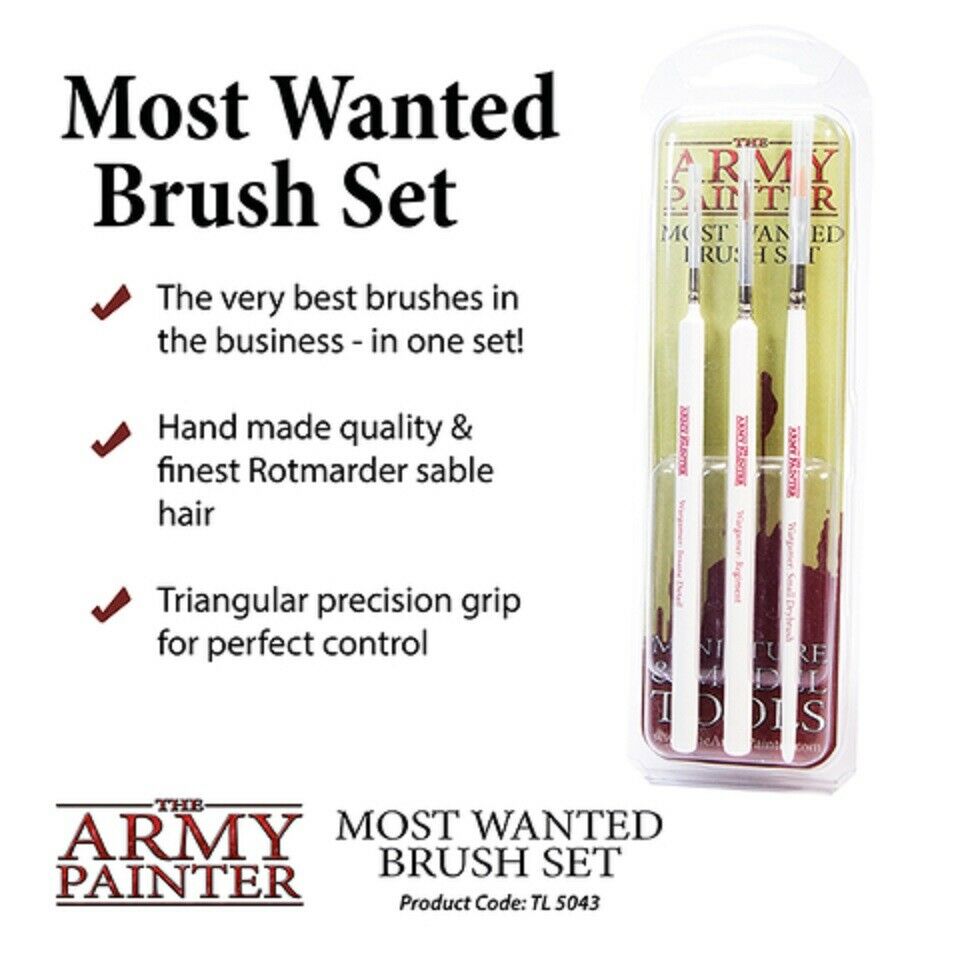 Army Painter: Wargamers Most Wanted Brushes | Kessel Run Games Inc. 