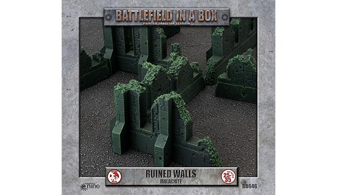 Flames of War: Ruined Walls - Malachite | Kessel Run Games Inc. 