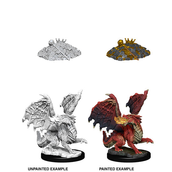 Nolzur’s Marvelous Miniatures: Red Dragon Wyrmling & Tiny Treasure Horde | Kessel Run Games Inc. 