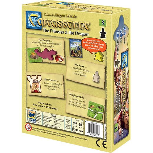 Carcassonne: Expansion 3 – The Princess & The Dragon | Kessel Run Games Inc. 