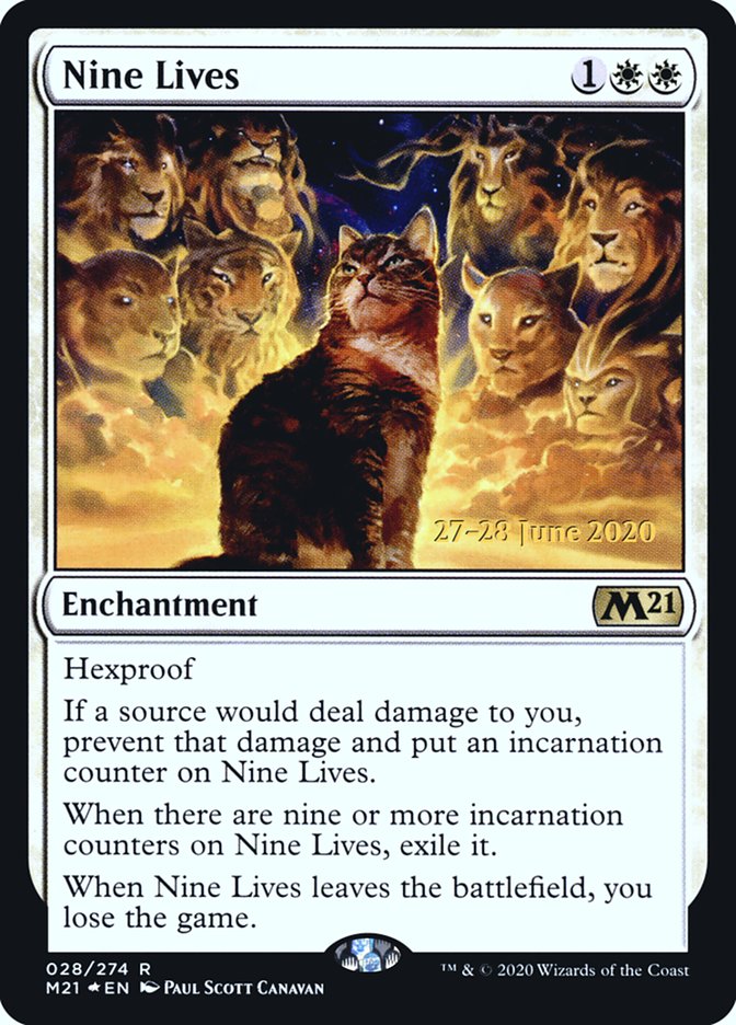 Nine Lives [Core Set 2021 Prerelease Promos] | Kessel Run Games Inc. 