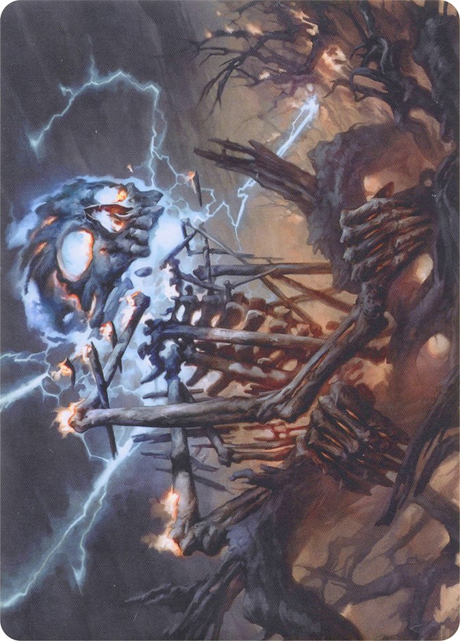 Lightning Skelemental // Lightning Skelemental [Modern Horizons Art Series] | Kessel Run Games Inc. 