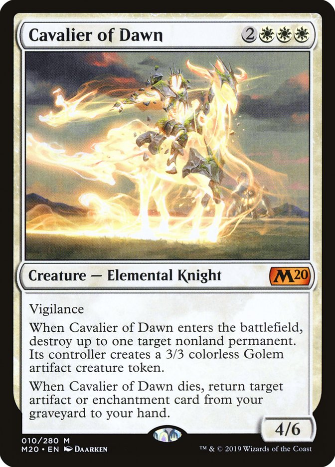 Cavalier of Dawn [Core Set 2020] | Kessel Run Games Inc. 