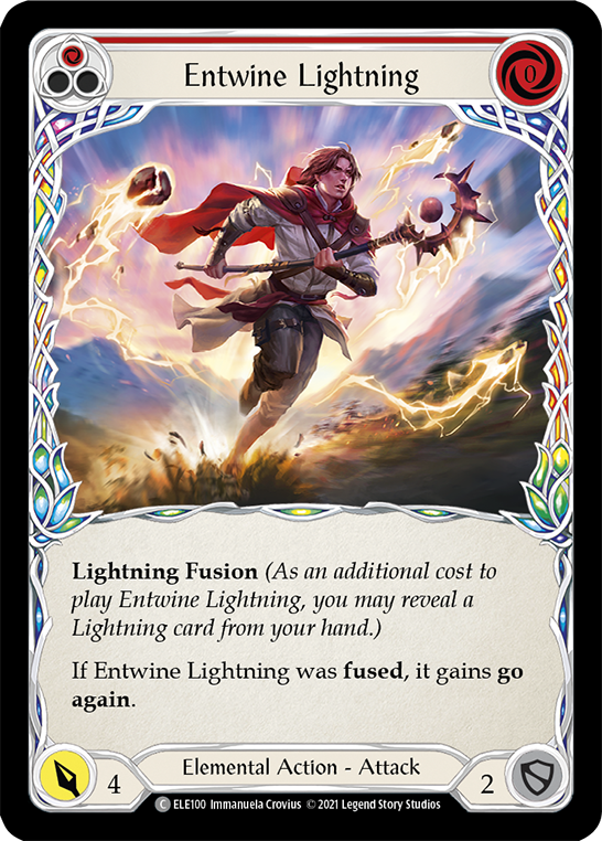 Entwine Lightning (Red) [ELE100] (Tales of Aria)  1st Edition Normal | Kessel Run Games Inc. 