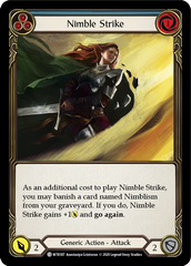 Nimble Strike (Blue) [U-WTR187] (Welcome to Rathe Unlimited)  Unlimited Rainbow Foil | Kessel Run Games Inc. 