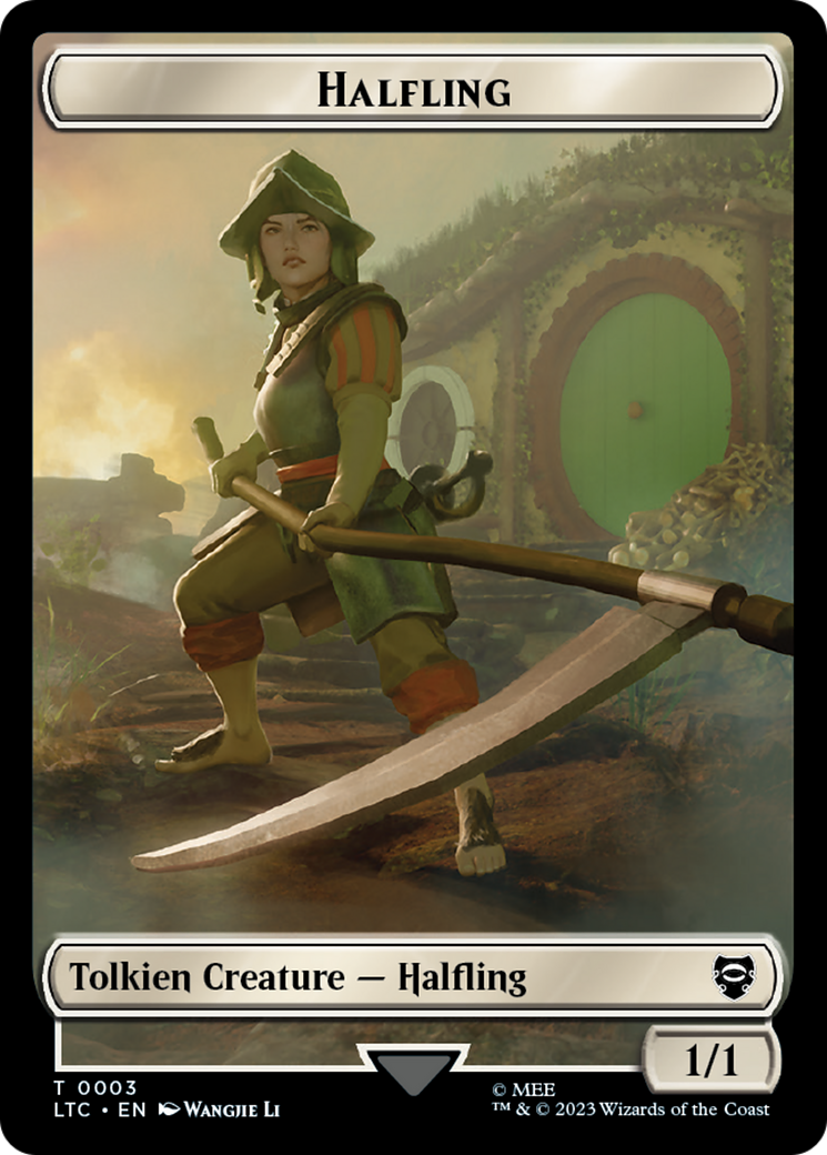 Halfling // Treasure Token [The Lord of the Rings: Tales of Middle-Earth Commander Tokens] | Kessel Run Games Inc. 