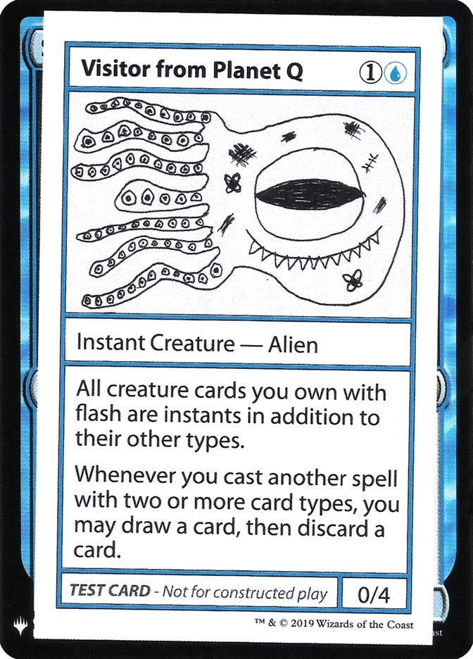 Visitor from Planet Q [Mystery Booster Playtest Cards] | Kessel Run Games Inc. 