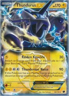 Thundurus EX (38/116) (Plasma Power - Haruto Kobayashi) [World Championships 2014] | Kessel Run Games Inc. 