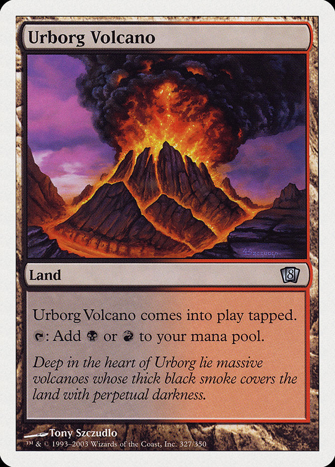 Urborg Volcano [Eighth Edition] | Kessel Run Games Inc. 
