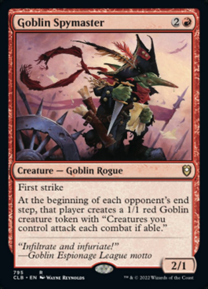 Goblin Spymaster [Commander Legends: Battle for Baldur's Gate] | Kessel Run Games Inc. 