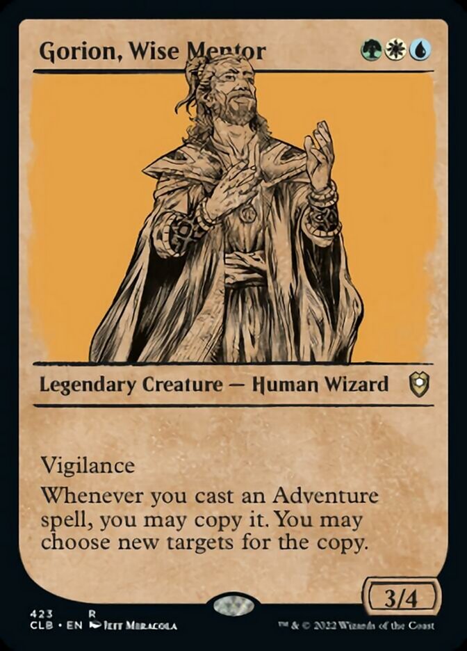 Gorion, Wise Mentor (Showcase) [Commander Legends: Battle for Baldur's Gate] | Kessel Run Games Inc. 