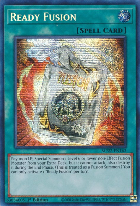 Ready Fusion [MP22-EN163] Prismatic Secret Rare | Kessel Run Games Inc. 