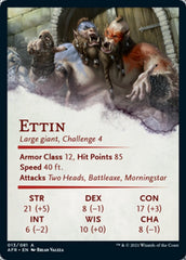 Ettin Art Card [Dungeons & Dragons: Adventures in the Forgotten Realms Art Series] | Kessel Run Games Inc. 