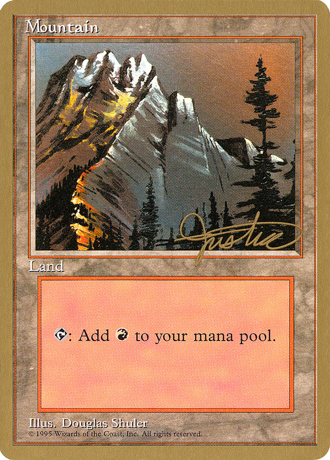 Mountain (mj373) (Mark Justice) [Pro Tour Collector Set] | Kessel Run Games Inc. 