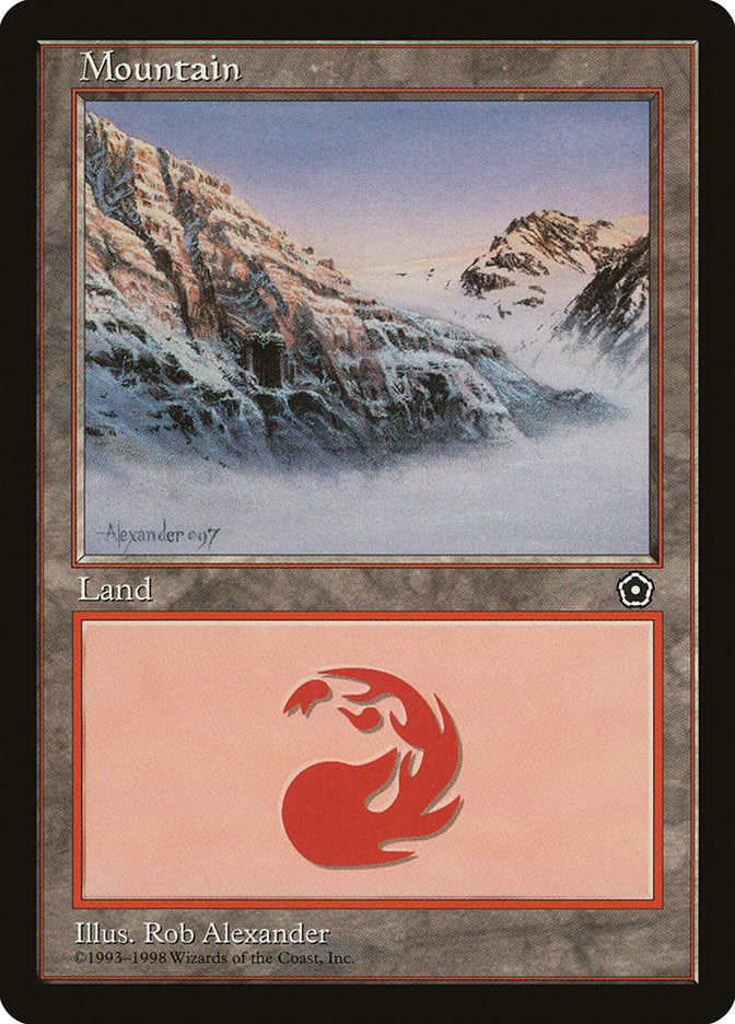 Mountain (Signature on Left / Cave on Left) [Portal Second Age] | Kessel Run Games Inc. 