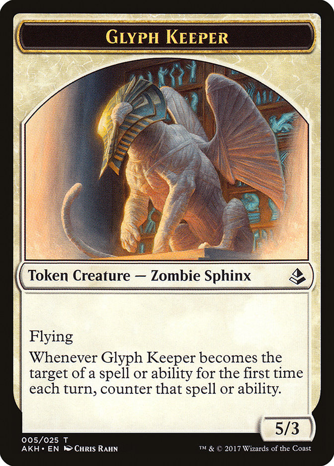 Glyph Keeper Token [Amonkhet Tokens] | Kessel Run Games Inc. 