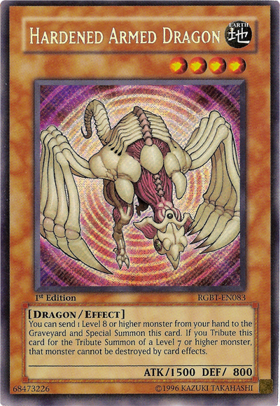 Hardened Armed Dragon [RGBT-EN083] Secret Rare | Kessel Run Games Inc. 