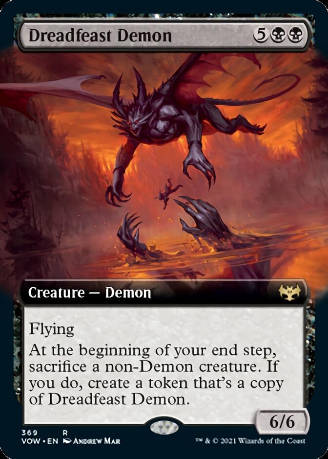 Dreadfeast Demon (Extended Art) [Innistrad: Crimson Vow] | Kessel Run Games Inc. 