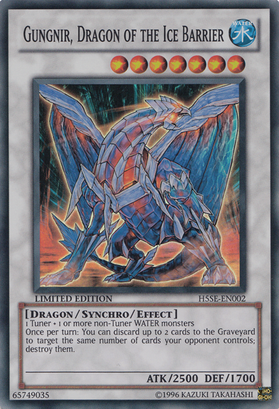 Gungnir, Dragon of the Ice Barrier [H5SE-EN002] Super Rare | Kessel Run Games Inc. 