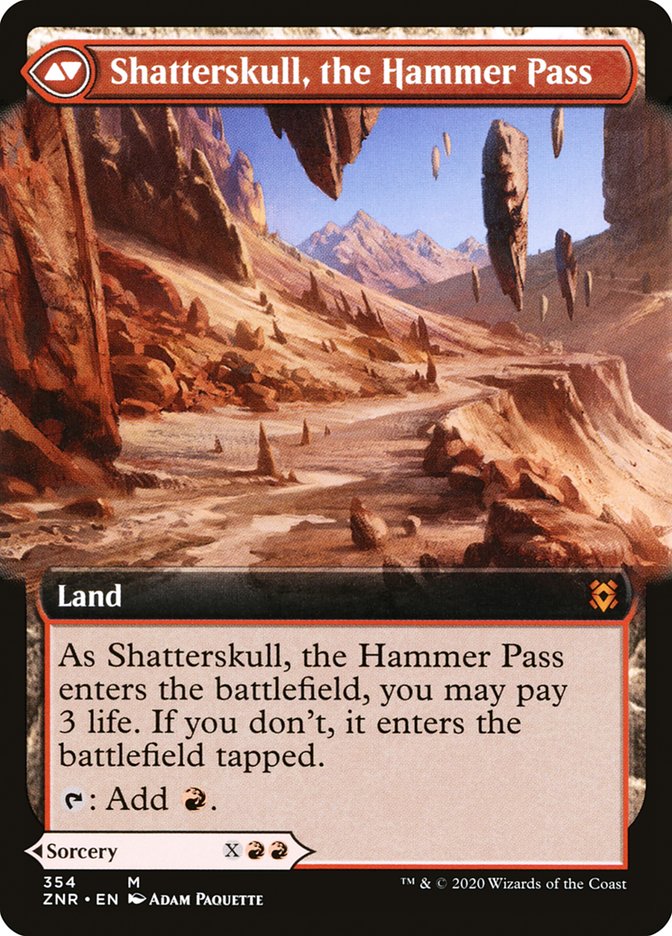 Shatterskull Smashing // Shatterskull, the Hammer Pass (Extended Art) [Zendikar Rising] | Kessel Run Games Inc. 