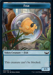 Fish // Citizen Double-Sided Token [Streets of New Capenna Tokens] | Kessel Run Games Inc. 