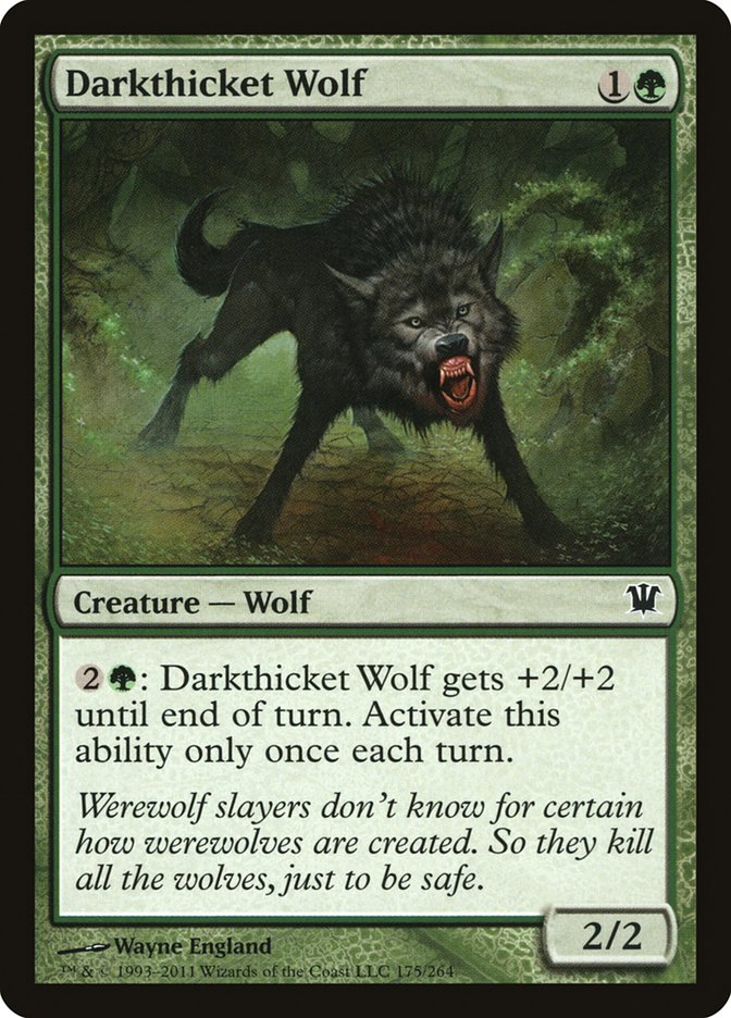 Darkthicket Wolf [Innistrad] | Kessel Run Games Inc. 