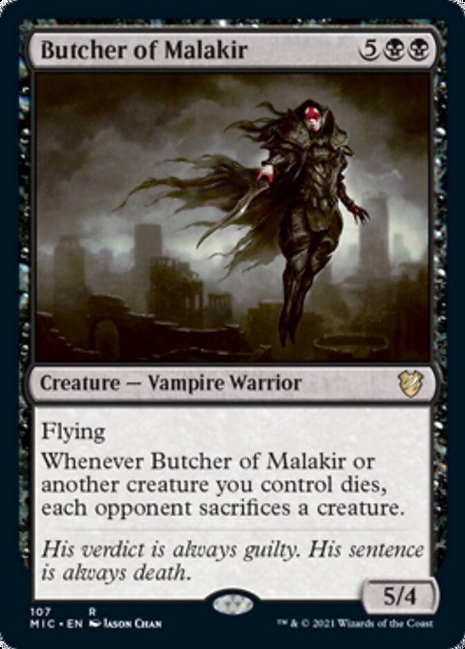 Butcher of Malakir [Innistrad: Midnight Hunt Commander] | Kessel Run Games Inc. 