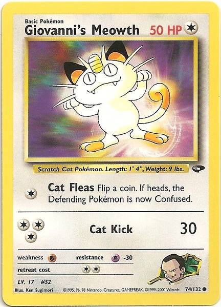 Giovanni's Meowth (74/132) [Gym Challenge Unlimited] | Kessel Run Games Inc. 