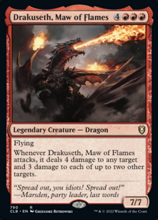 Drakuseth, Maw of Flames [Commander Legends: Battle for Baldur's Gate] | Kessel Run Games Inc. 