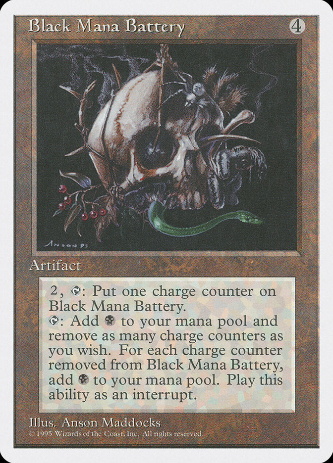 Black Mana Battery [Fourth Edition] | Kessel Run Games Inc. 