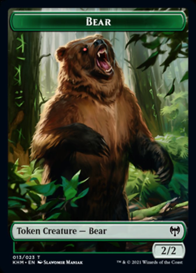 Bear Token [Kaldheim Tokens] | Kessel Run Games Inc. 