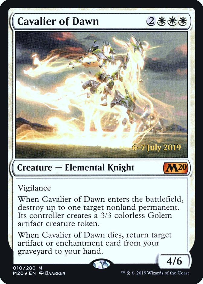 Cavalier of Dawn [Core Set 2020 Prerelease Promos] | Kessel Run Games Inc. 