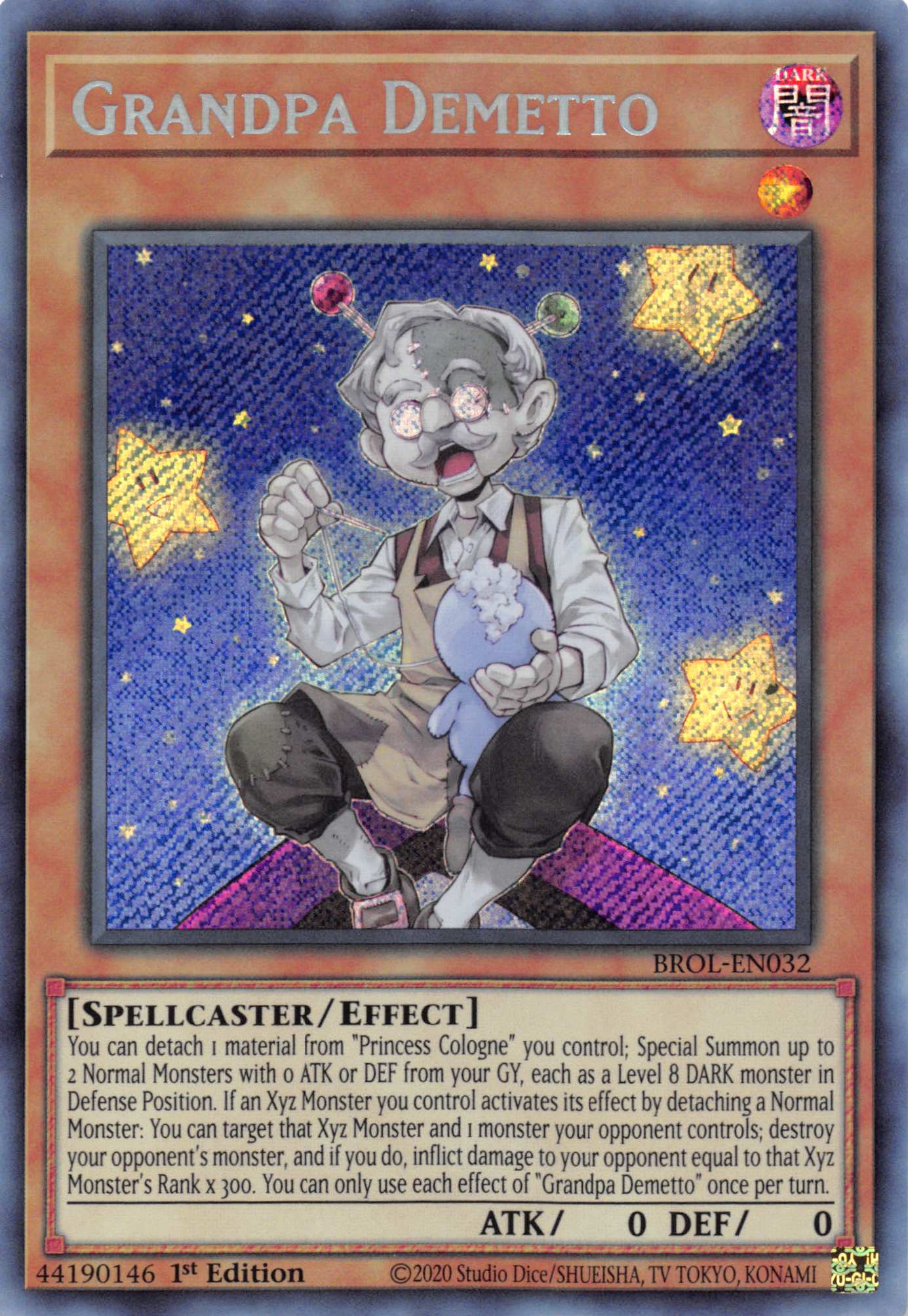 Grandpa Demetto [BROL-EN032] Secret Rare | Kessel Run Games Inc. 