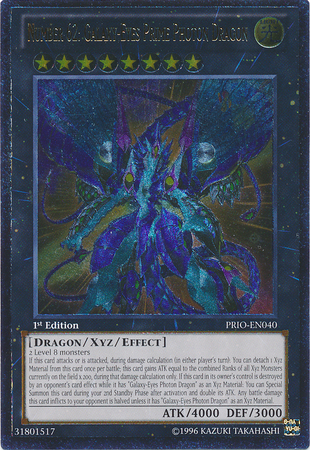 Number 62: Galaxy-Eyes Prime Photon Dragon [PRIO-EN040] Ultimate Rare | Kessel Run Games Inc. 