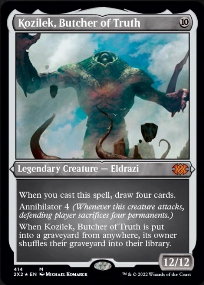 Kozilek, Butcher of Truth (Foil Etched) [Double Masters 2022] | Kessel Run Games Inc. 