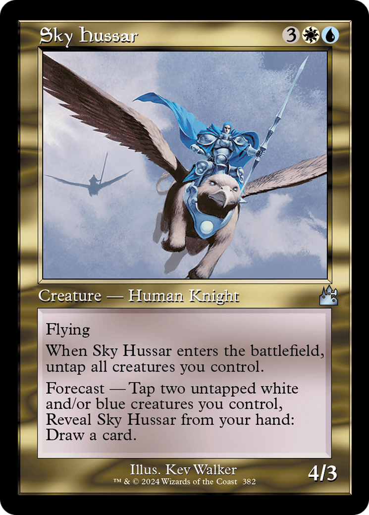 Sky Hussar (Retro Frame) [Ravnica Remastered] | Kessel Run Games Inc. 